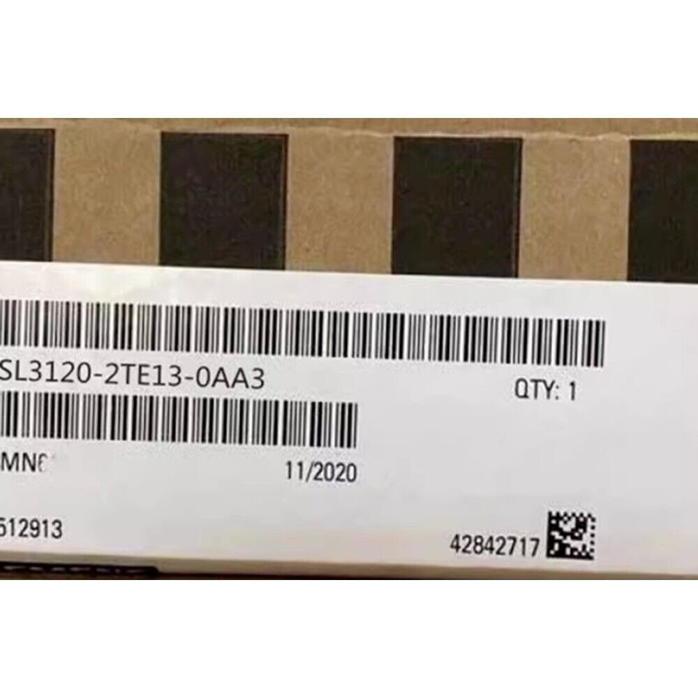 Siemens SINAMICS G120 Power Module 6SL3120-2TE13-0AA3 label, QTY: 1, industrial automation part.