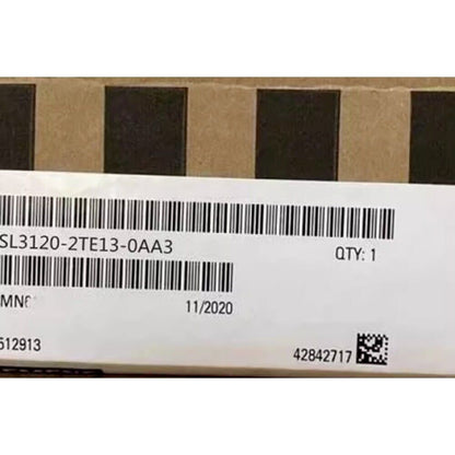 Siemens SINAMICS G120 Power Module 6SL3120-2TE13-0AA3 label, QTY: 1, industrial automation part.