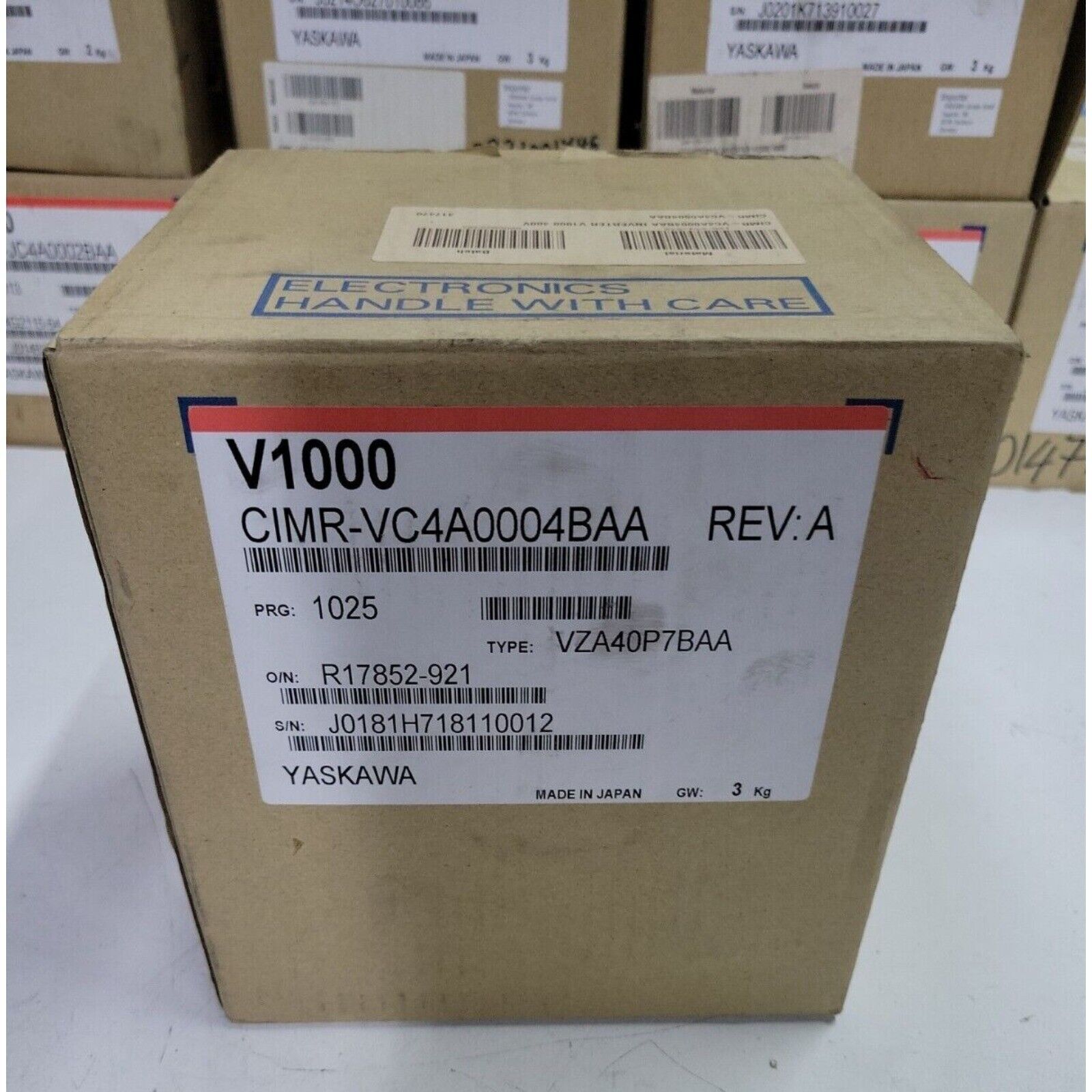 YASKAWA V1000 CIMR-VC4A0004BAA REV. D frequency converter NEW YASKAWA V1000 CIMR-VC4A0004BAA REV. D frequency converter NEW