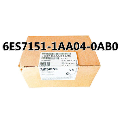 Siemens 6ES7151-1AA04-0AB0 DP Interface Module, SIMATIC S7-1500, industrial automation part in box.