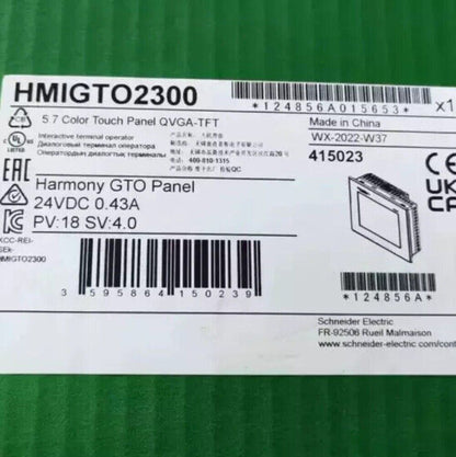 Schneider Electric HMIGTO2300 Touch Screen Panel, 5.7 inch QVGA-TFT Display, 24VDC 0.43A, Industrial Automation Parts