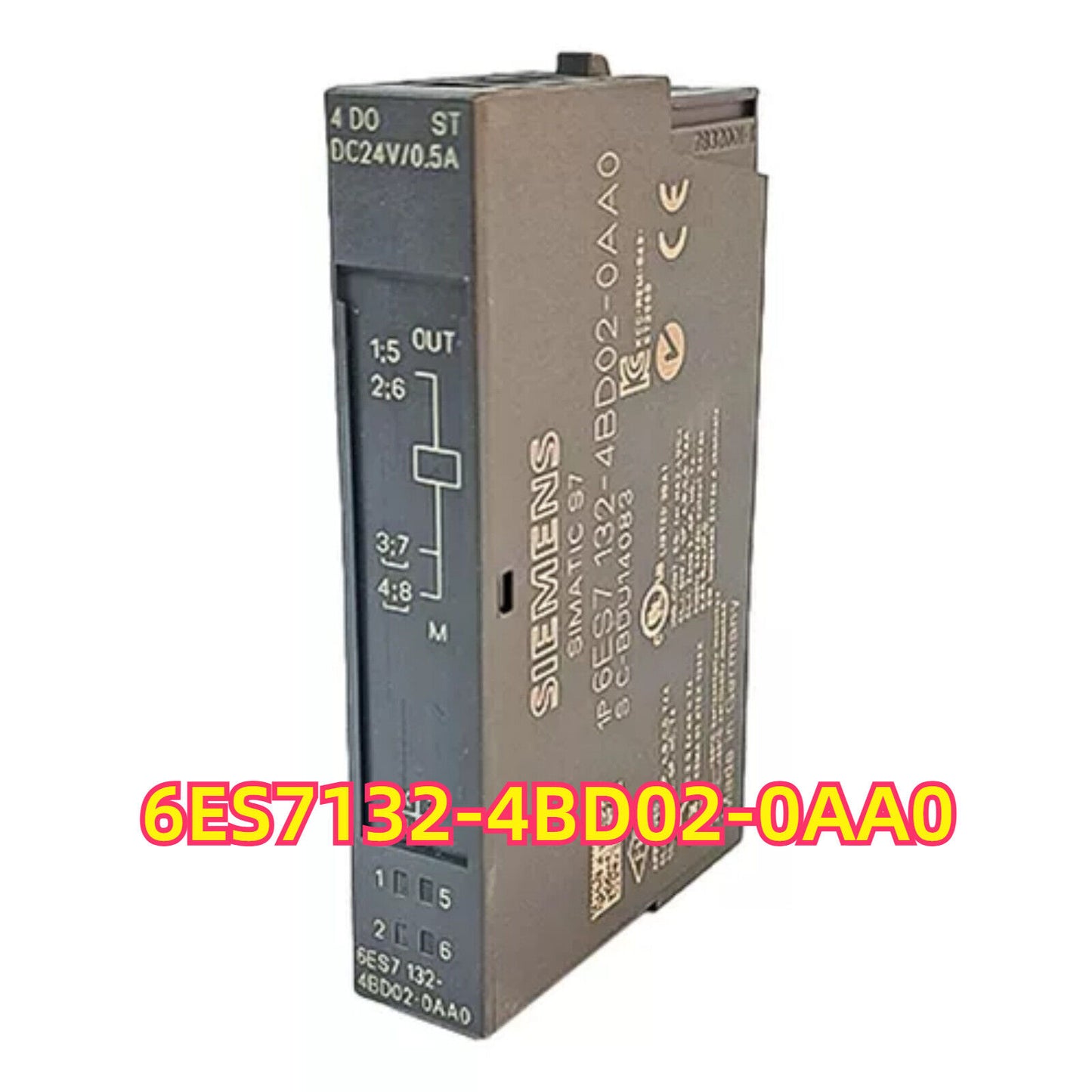 Siemens SIMATIC ET 200S 6ES7132-4BD02-0AA0 digital output module, 16-channel, DC 24V, source output