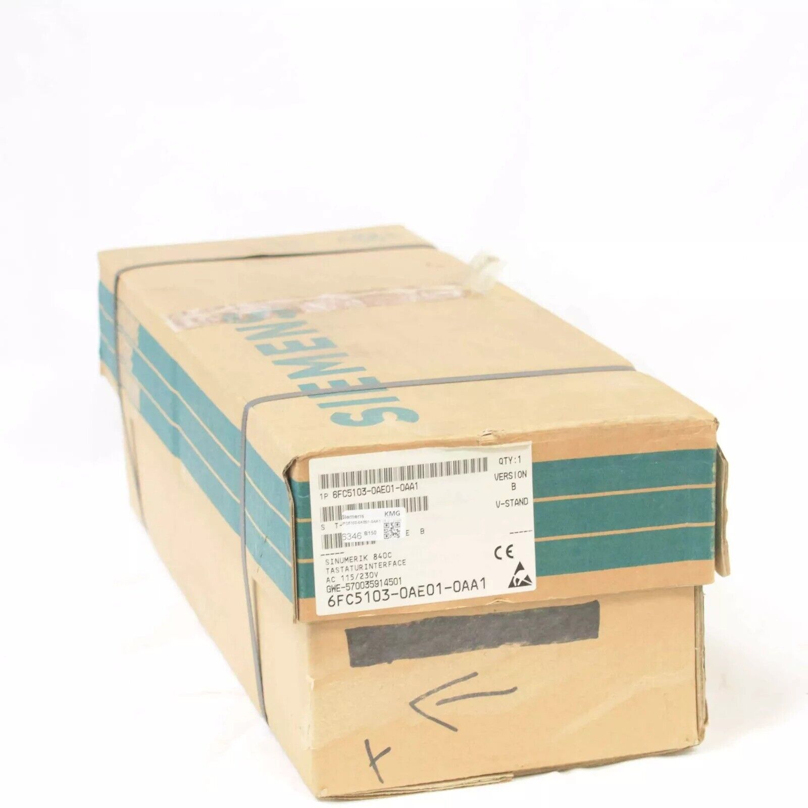 Siemens 6FC5103-0AE01-0AA1 keyboard interface in original packaging, industrial automation PLC part.
