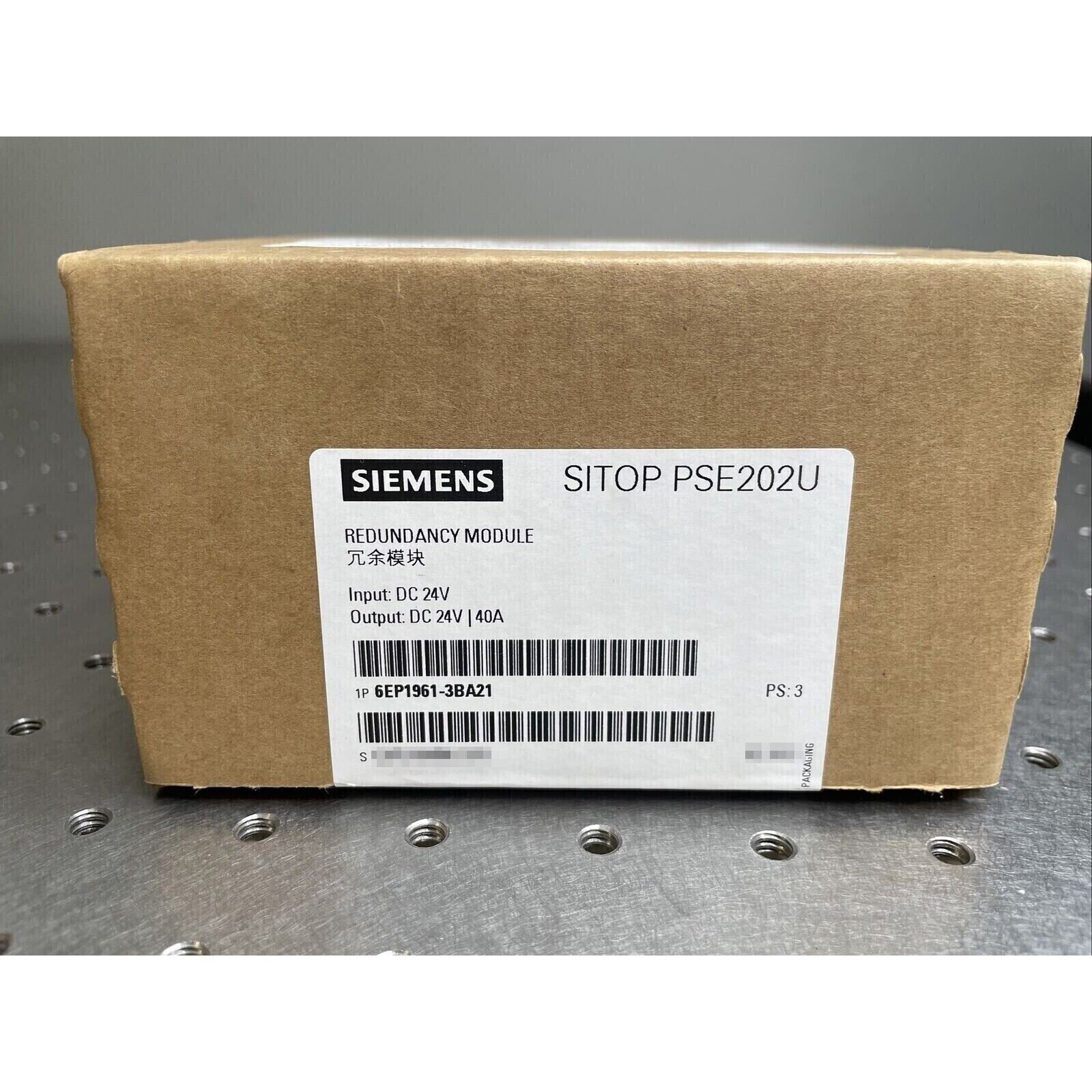 Siemens SITOP PSE202U redundancy module 6EP1961-3BA21 box, industrial automation part, brown.