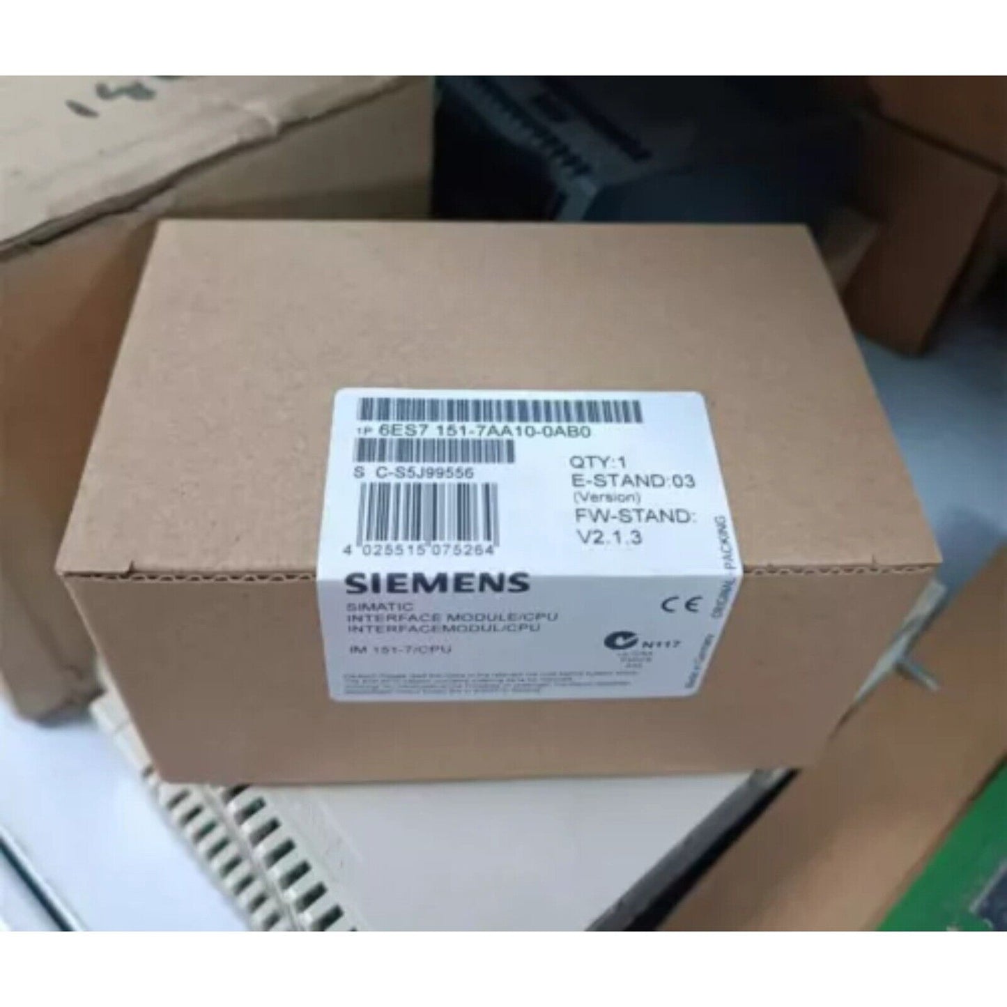Siemens SIMATIC IM 151-7 CPU Interface Module in box, model 6ES7 151-7AA10-0AB0