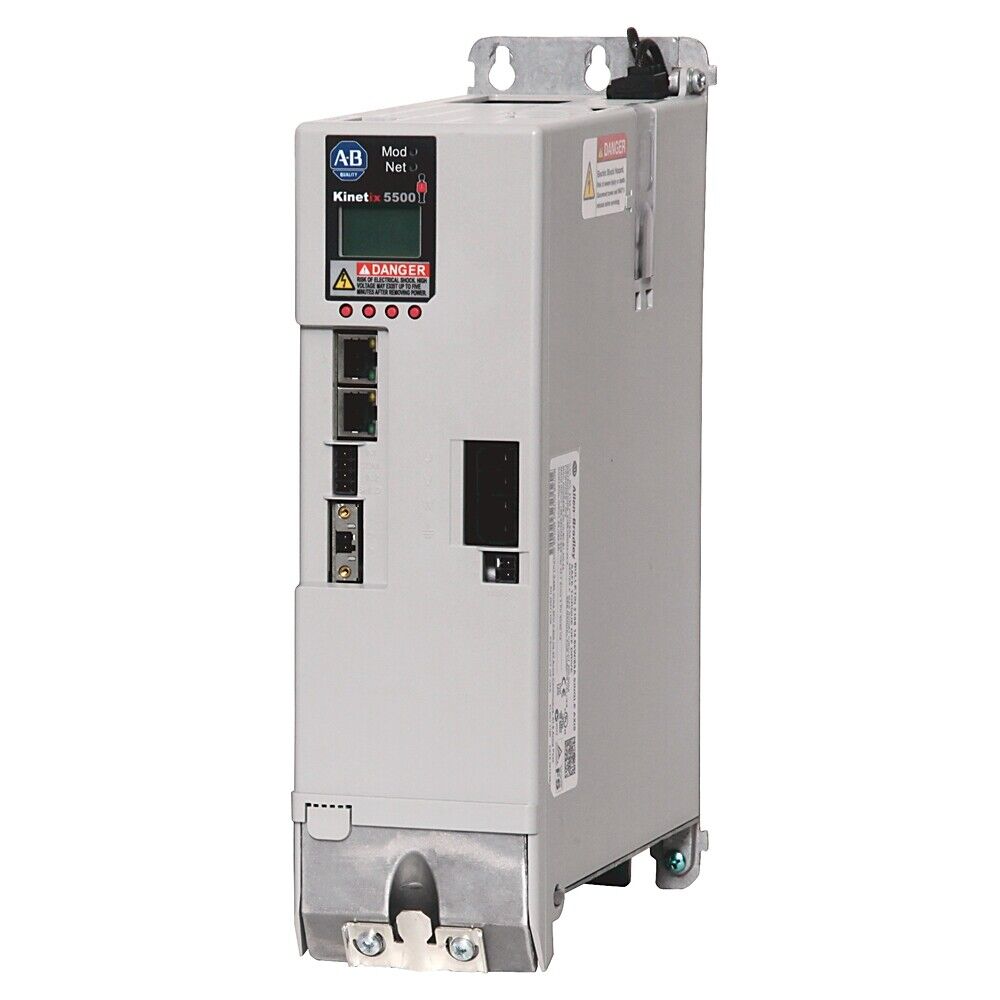 Allen-Bradley Kinetix 5500 Servo Drive, industrial automation part with AB logo, Danger warning