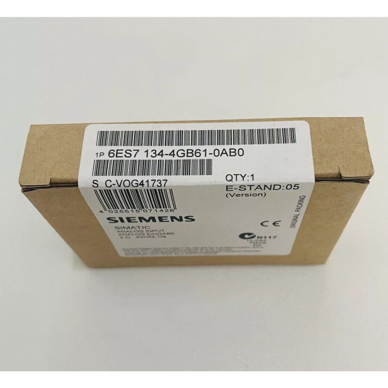 Siemens SIMATIC ET 200S Electronics Module 6ES7134-4GB61-0AB0 in original packaging