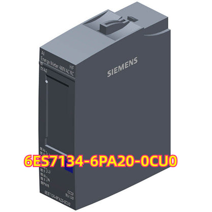 Siemens PLC Analog Input Module 6ES7134-6PA20-0CU0, Energy Meter, gray industrial automation part