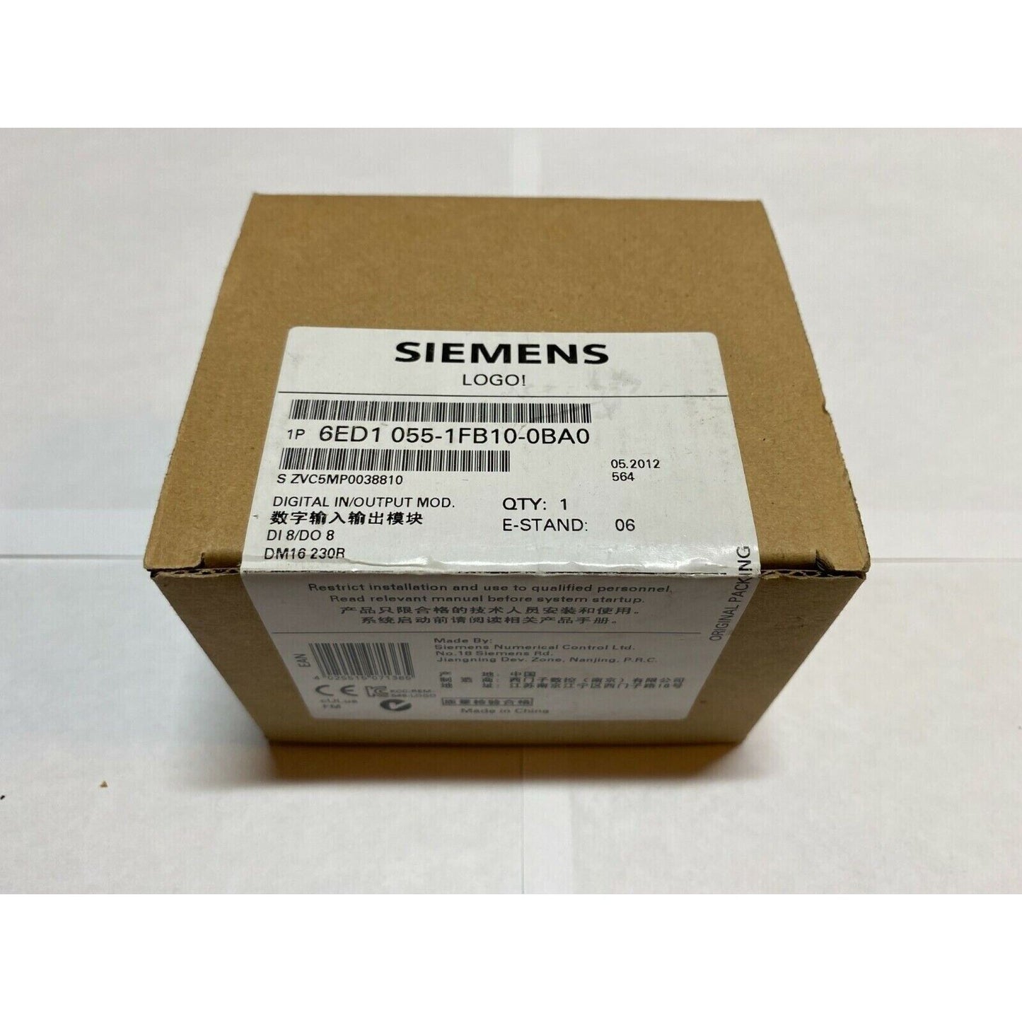 New Siemens 6ED1 055-1FB10-0BA0 6ED1055-1FB10-0BA0 LOGO DM16 230R module