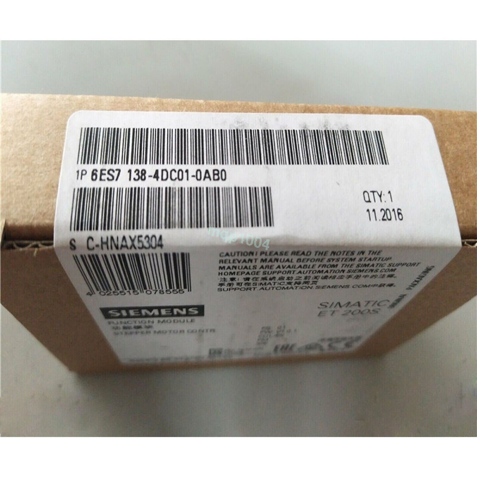 Siemens SIMATIC ET 200S Module 6ES7 138-4DC01-0AB0 with box, industrial automation part