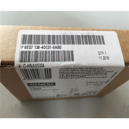 Siemens SIMATIC ET 200S Module 6ES7 138-4DC01-0AB0 with box, industrial automation part