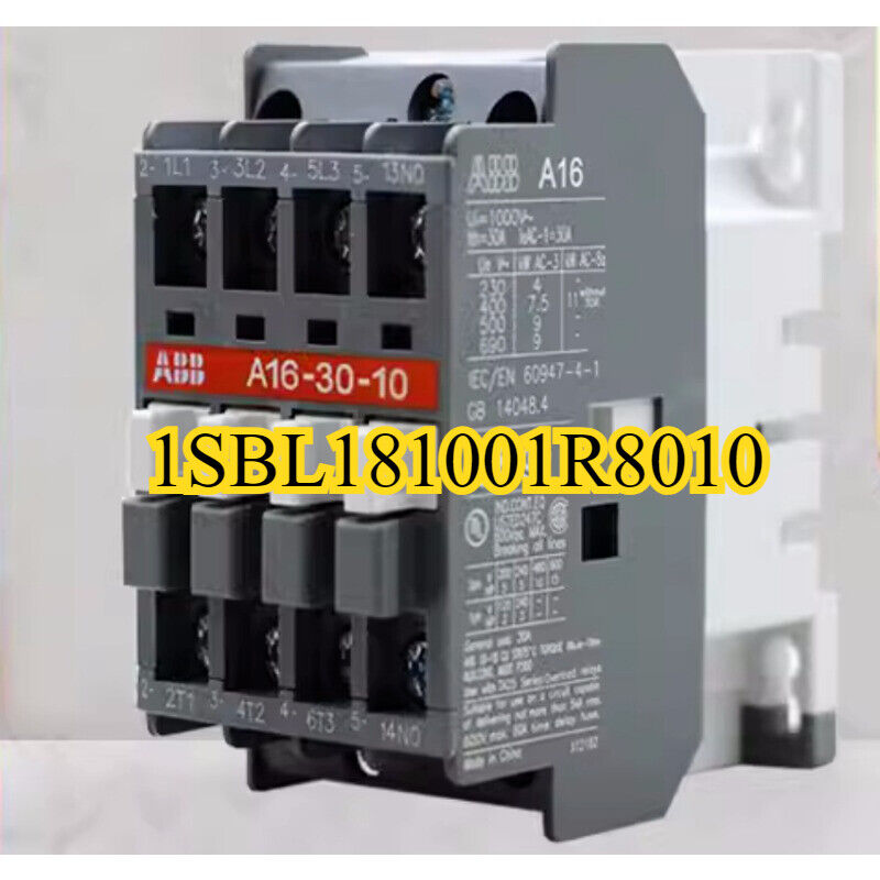 ABB A16-30-10 Contactor, industrial automation part, 1SBL181001R8010, 24V/110V/380V