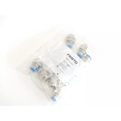 Festo QSSF-1/4-10-B Bulkhead Push-In Fitting, industrial automation part