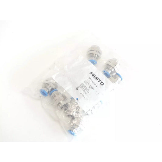 Festo QSSF-1/4-10-B Bulkhead Push-In Fitting, industrial automation part