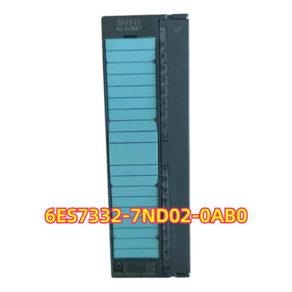 SIMATIC S7-300 Analog Output Module 6ES7332-7ND02-0AB0, featuring 16 transistor outputs for industrial automation.