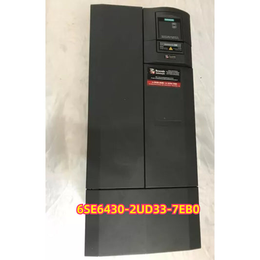 Siemens MICROMASTER 430 drive, model 6SE6430-2UD33-7EB0, industrial automation component.