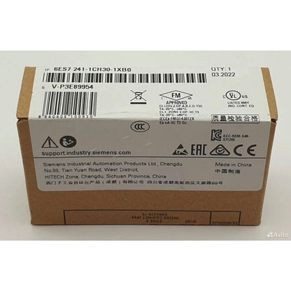 Siemens SIMATIC S7-1200 CB 1241 6ES7 241-1CH30-1XB0 module box, industrial automation part.