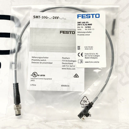 Festo SMT-10G-PS-24V-E-0,3Q-M8D Proximity Sensor, Industrial Automation Part