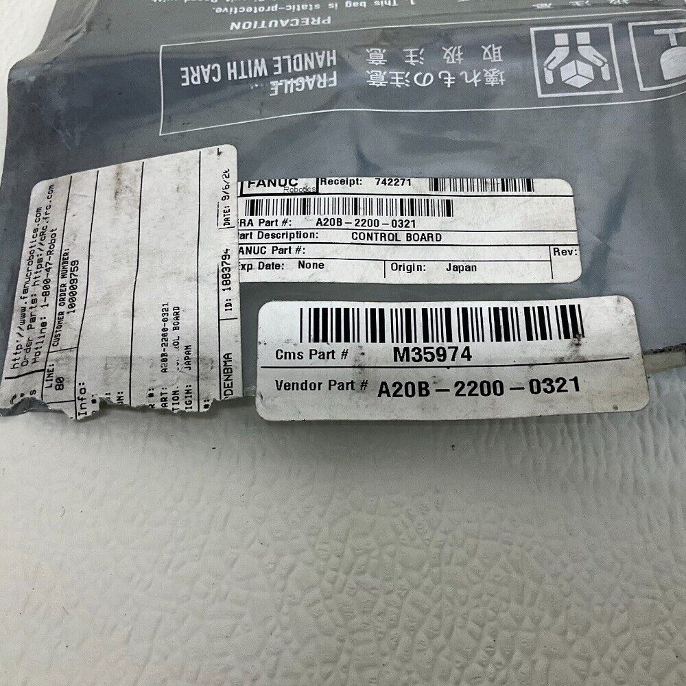 PLC | FANUC | A20B-2200-0321/07D Control Board A20B-2200-0321 A20B New (VT)