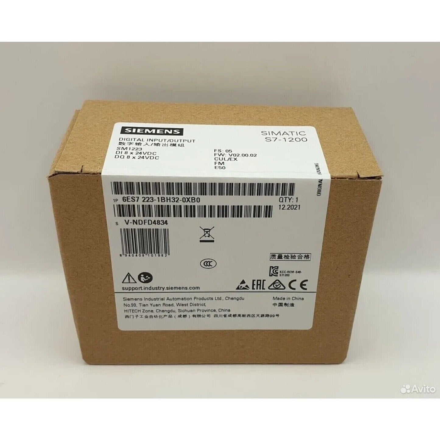 Siemens S7-1200 SM1223 Digital I/O Module, 6ES7 223-1BH32-0XB0, Radwell stock.