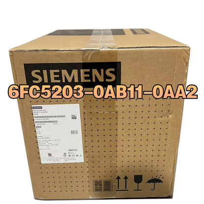 Siemens 6FC5203-0AB11-0AA2 Frequency Converter in a cardboard box. Industrial automation PLC module.