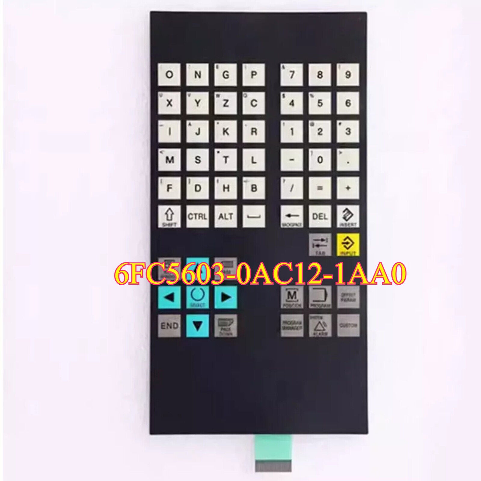 Siemens SINUMERIK 802 D CNC Keyboard Vertical Layout, 6FC5603-0AC12-1AA0, industrial automation part
