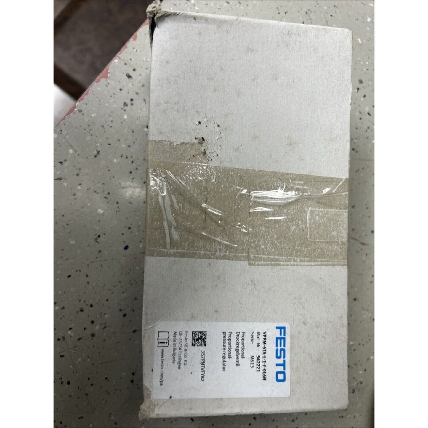 FESTO VPPM-6TA-L-1-F-0L6H Proportional Pressure Regulator box, industrial automation part
