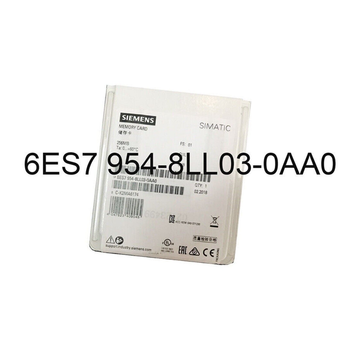 Memory Card | Siemens | 6ES7 954-8LL03-0AA0 S7 MEMORY CARD FOR S7-1X00 CPU 6ES7954-8LL03-0AA0