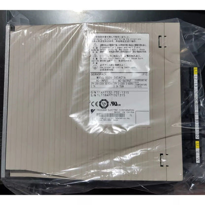 Yaskawa SGDV-5R5A01A Servo Drive in box, industrial automation part. Made in China.