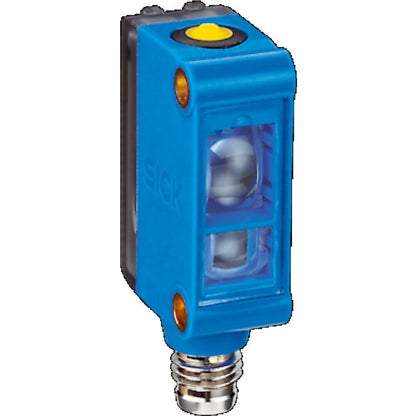 SICK KTM-WN11181P Sensor, Industrial Automation Part, Blue Housing with Yellow Button