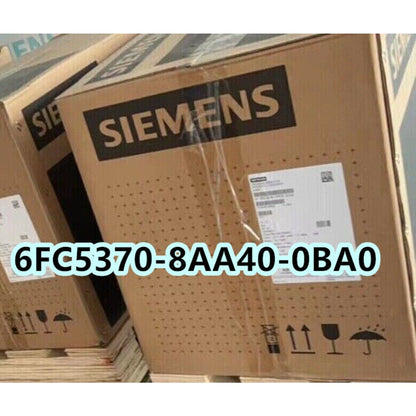 Siemens 6FC5370-8AA40-0BA0 PLC unit packaging, brown cardboard box.