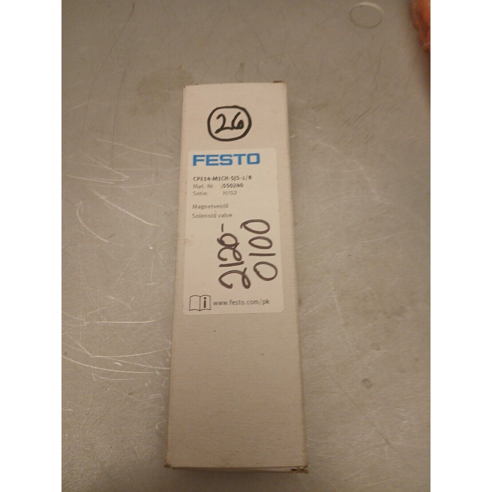 FESTO CPE14-M1CH-5JS-1/8 Solenoid Valve, 550240, Industrial Automation Part
