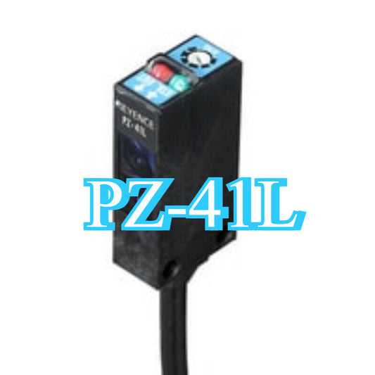 Keyence PZ-41L Sensor, black industrial automation part with red and green indicators.