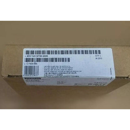 Siemens S7-1500 digital output module packaging box with product information.