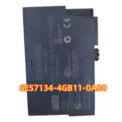 Siemens SIMATIC S7 6ES7134-4GB11-0AB0 analog output module, ET 200S, black.