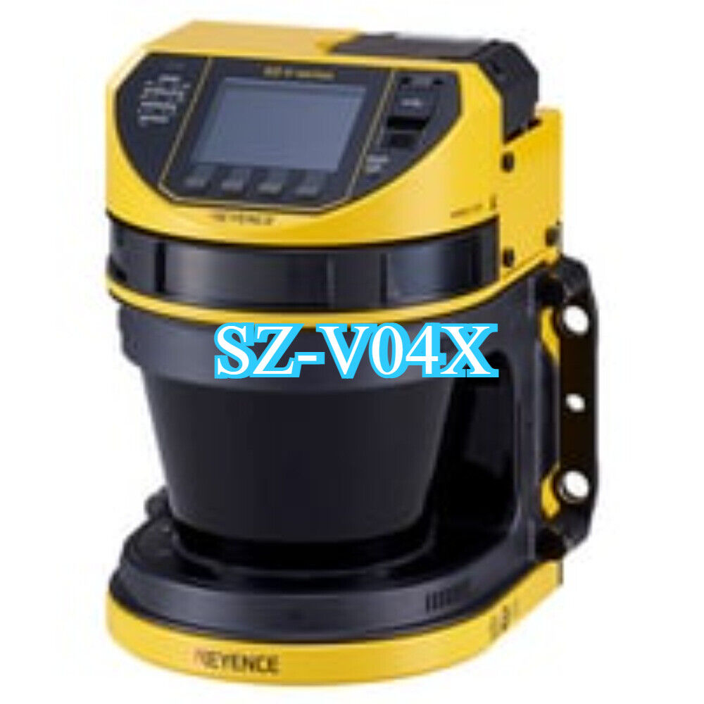 Keyence SZ-V04X Safety Laser Scanner, yellow and black, industrial automation sensor