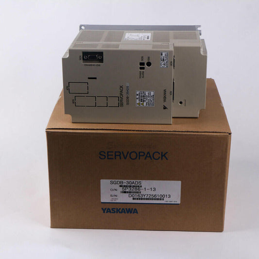 Yaskawa Servo Driver SGDB-30ADS on a box, industrial automation component.