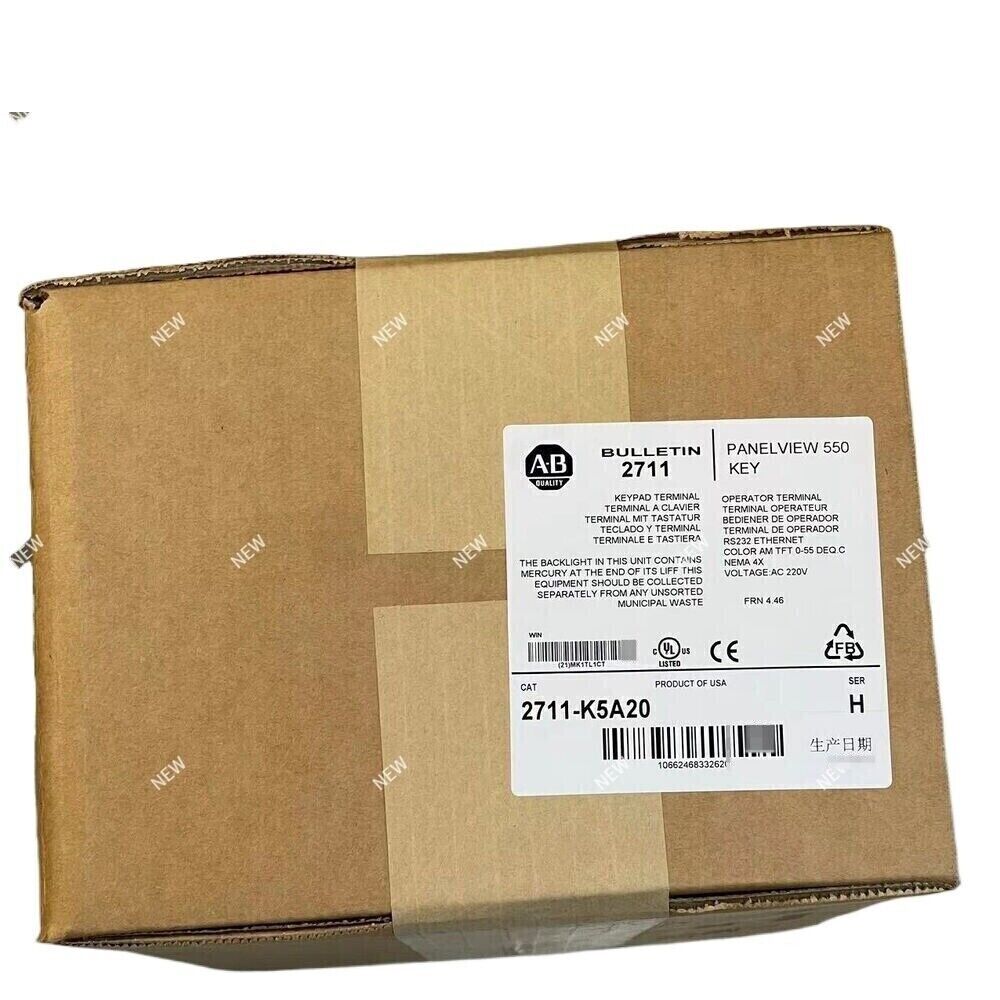 Allen-Bradley 2711-K5A20 PanelView 550 Keypad Terminal, New Factory Sealed in Box