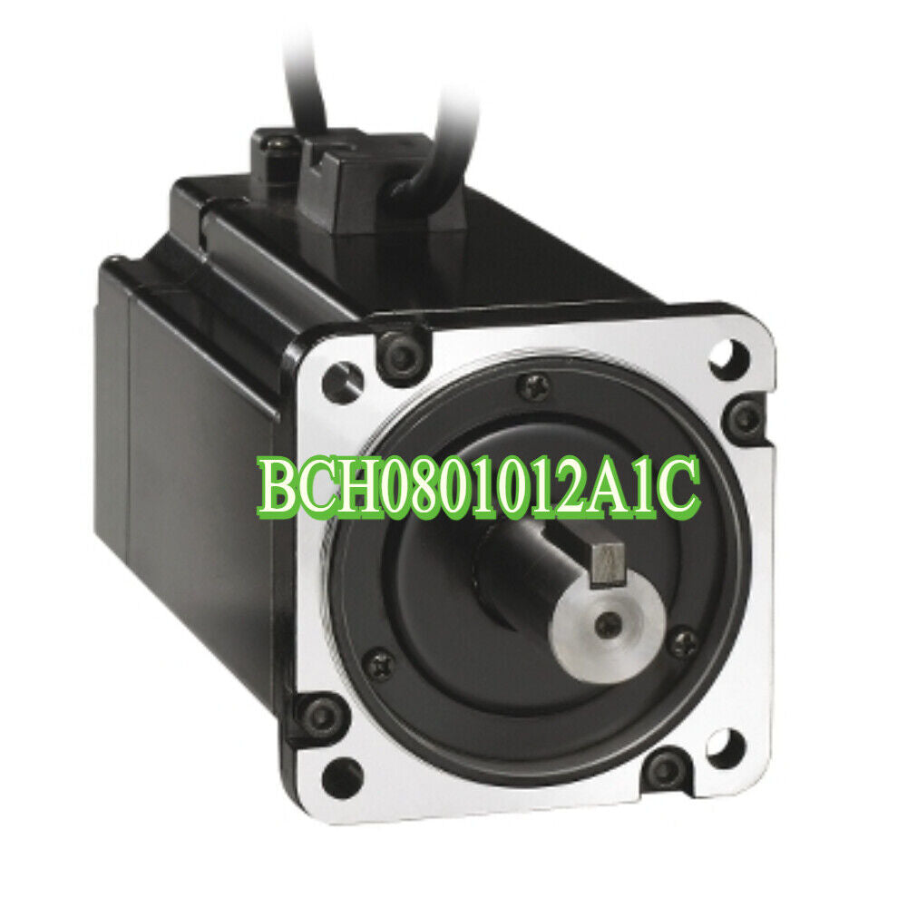 Schneider BCH0801O12A1C Servo Motor, black and silver industrial automation component.