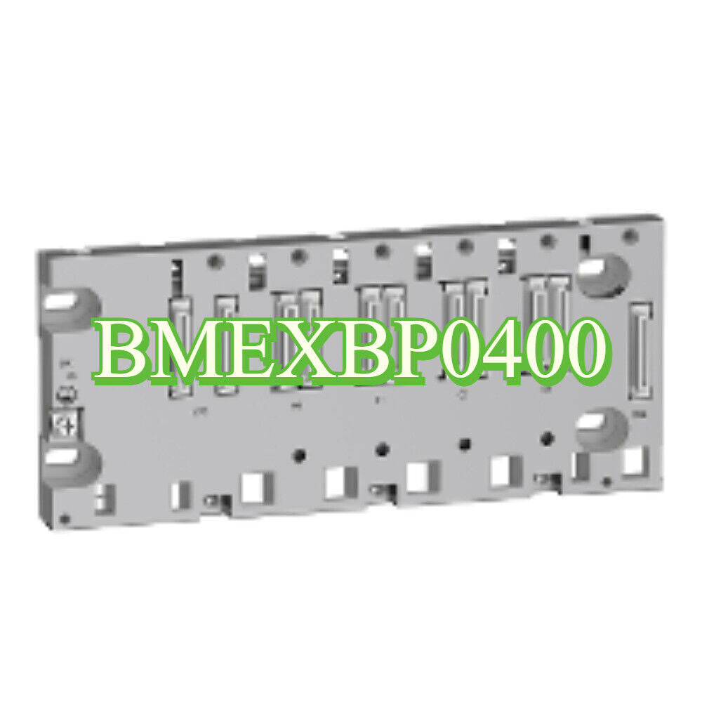 Schneider BMEXBP0400 I/O Module, industrial automation part, grey, product view