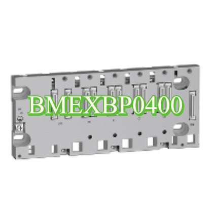 Schneider BMEXBP0400 I/O Module, industrial automation part, grey, product view