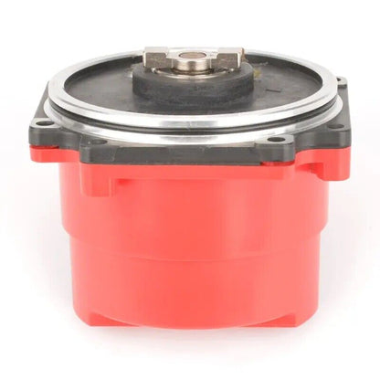 FANUC A860-0360-T211 servo motor encoder, red cylindrical part with silver and black accents, industrial automation.
