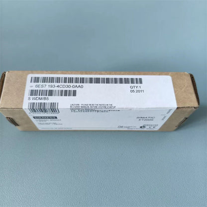 Siemens PLC Terminal Module 6ES7 193-4CD30-0AA0 in its original packaging, a key industrial automation part.