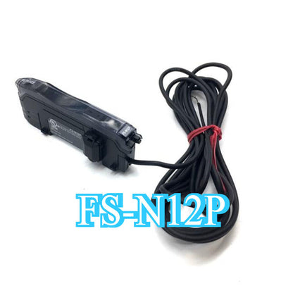 Keyence FS-N12P Fiber Amplifier Sensor, black, with cable and FS-N12P text