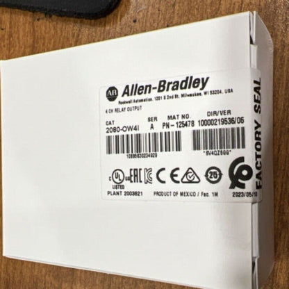 2023 NEW Allen Bradley 2080-OW4I Micro800 Relay Output Factory Sealed 2080-OW4I