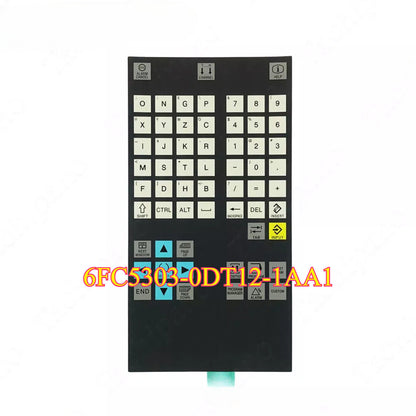 Siemens 6FC5303-0DT12-1AA1 SINUMERIK 802D CNC control panel, black with keypad and function buttons, PLC automation equipment