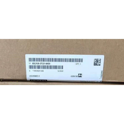 Siemens SINAMICS S120 motor module label with product code 6SL3120-2TE21-8AD0