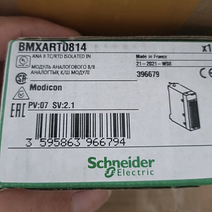 Schneider BMXART0814 PLC Module box, ANA 8 TC/RTD ISOLATED IN, Modicon