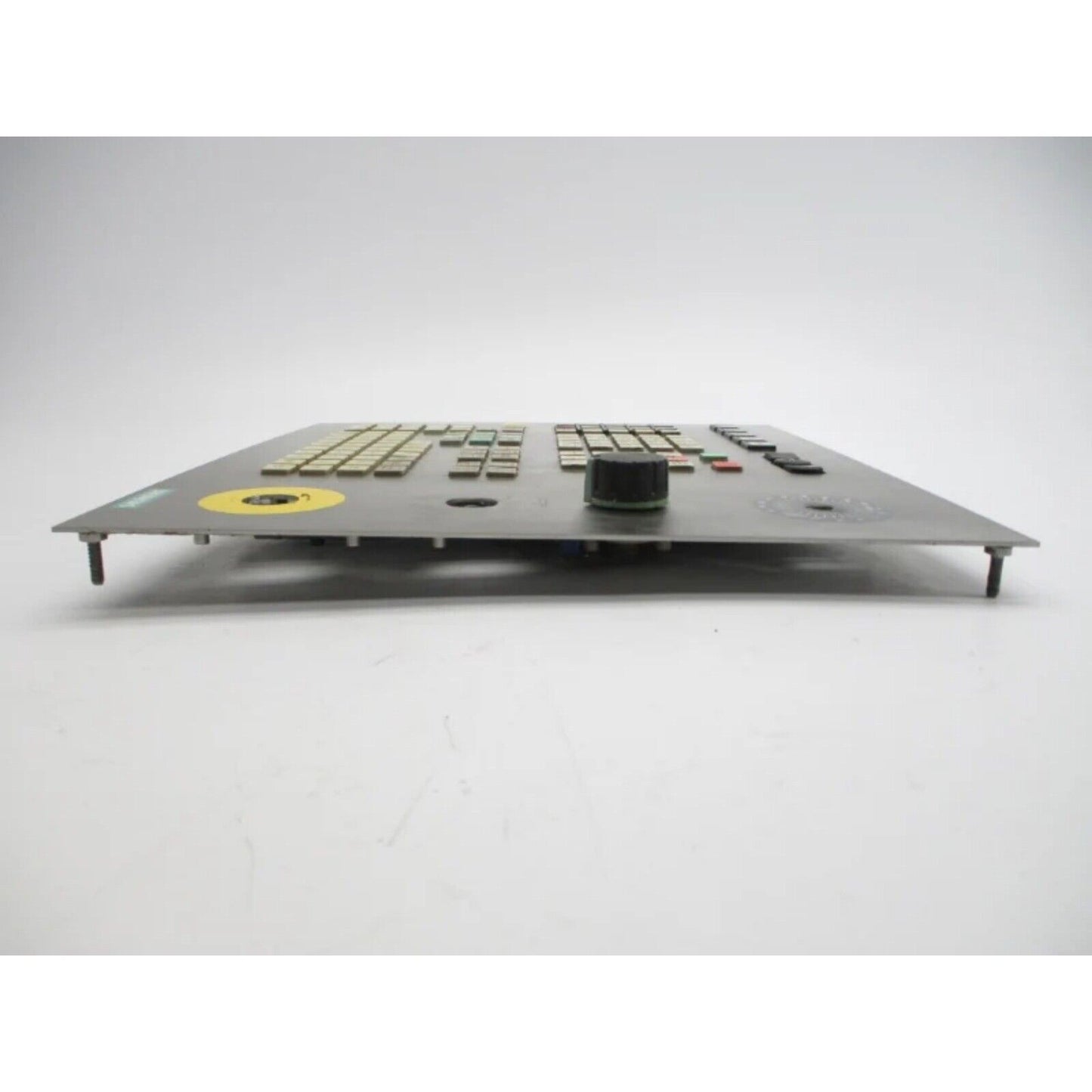 Siemens 6FC5 203-0AF50-4AA1 Industrial Operating Keyboard, control panel component with various keys and a rotary knob.