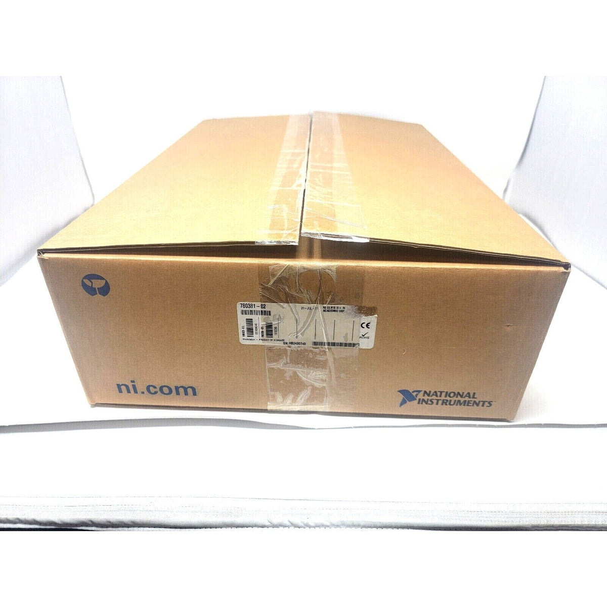 National Instruments NI ELVIS II+ product box, fast shipping, industrial automation parts.